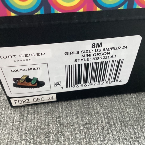 Kurt Geiger London Kids' Mini Orson Sandal (Toddler), size 9M - Picture 9 of 11